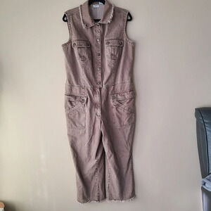 Vintage Jeanology denim brown jumpsuit sz.18 women's